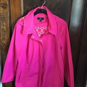 NWOT Dennis Basso water resistant jacket Women’s plus 1x